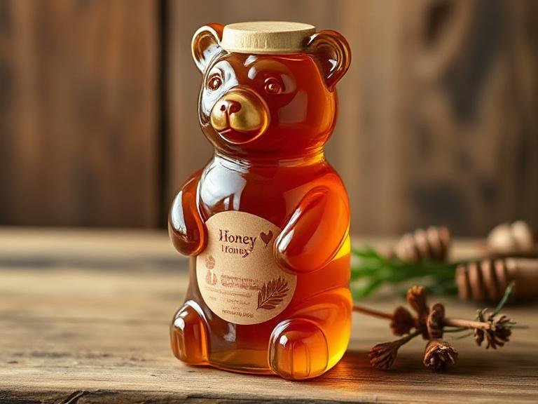 Bear Shaped Honey Bottle